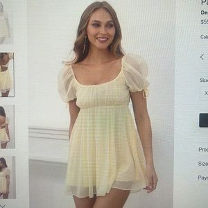 BRAND NEW LUCY IN THE SKY BABY DOLL MINI DRESS